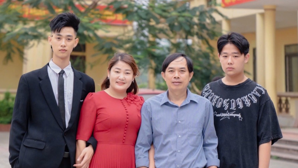 Gia đình luôn ủng hộ và là điểm tựa tinh thần cho Duy Lực