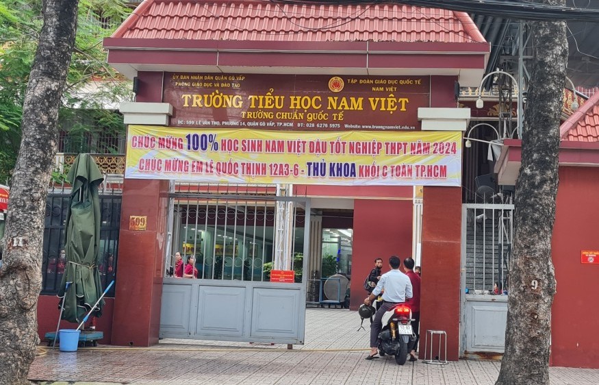 Trường TiH, THCS - THPT Nam Việt không phải trường quốc tế