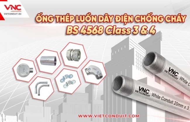 Vietconduit - nhà sản xuất và cung cấp ống luồn dây điện G.I chuẩn BS 4568