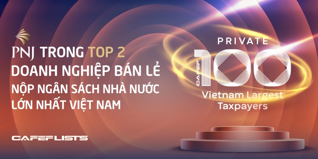 PNJ nằm trong top 2