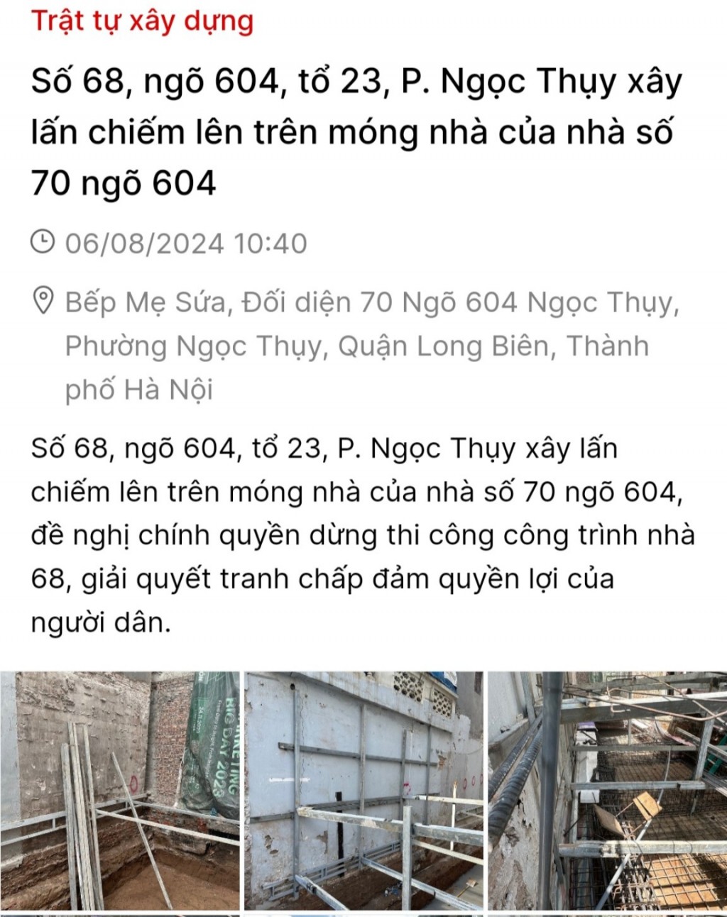 Kiến nghị của người dân trên ứng dụng iHanoi được xử lý nhanh chóng