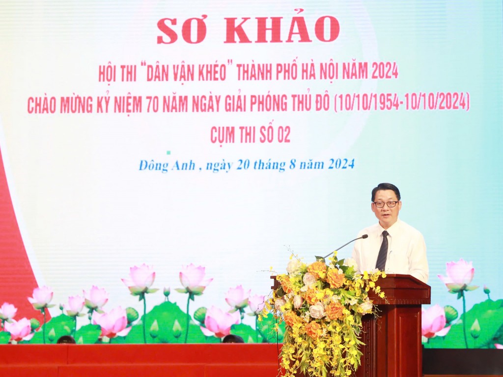 Huyện Đông Anh giành giải Nhất Hội thi Dân vận khéo cụm 2