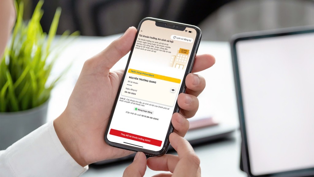 PVcomBank triển khai thành công dịch vụ liên kết tài khoản nhận chi trả an sinh xã hội trên ứng dụng VNeID