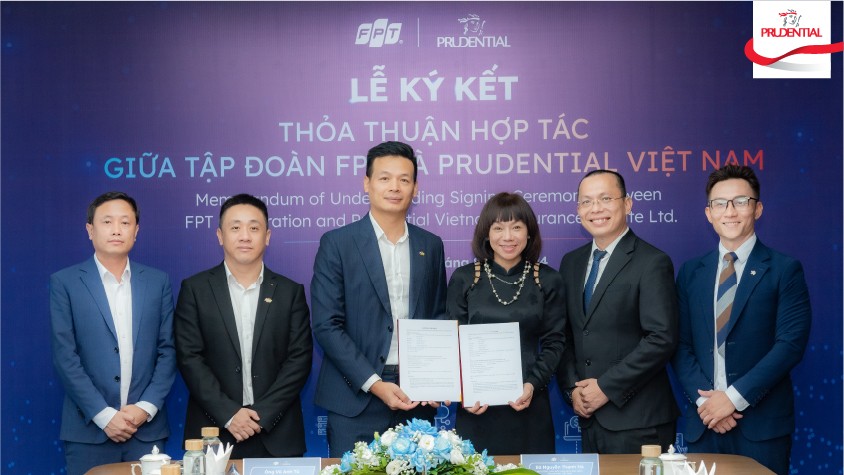 Tập đoàn FPT ký kết hợp tác với Prudential Việt Nam thúc đẩy chuyển đổi số toàn diện và cung cấp các giải pháp công nghệ thông tin tiên tiến, giải pháp thanh toán không dùng tiền mặt.