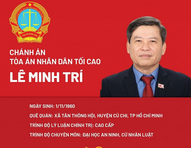 Chân dung tân Chánh án Tòa án nhân dân tối cao Lê Minh Trí