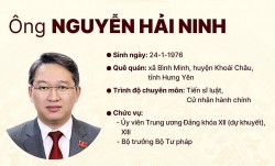 Ông Nguyễn Hải Ninh làm Bộ trưởng Bộ Tư pháp