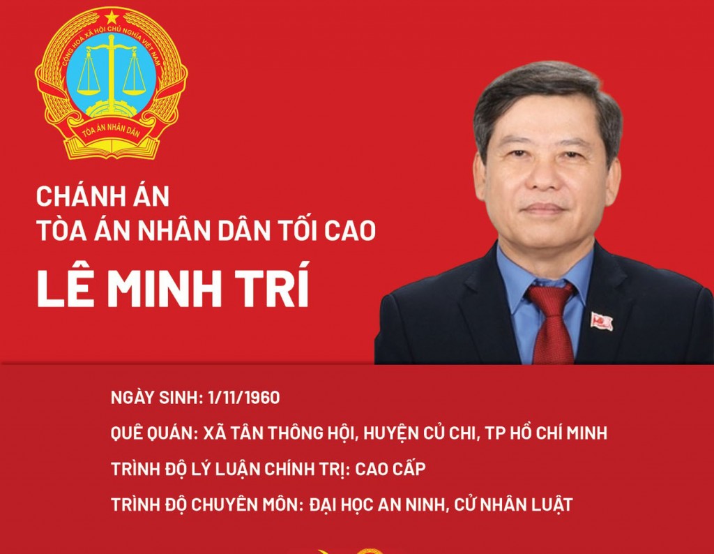 Chân dung tân Chánh án Tòa án nhân dân tối cao Lê Minh Trí