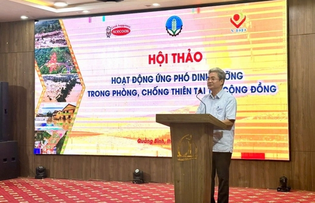 Ứng phó dinh dưỡng trong phòng, chống thiên tai tại cộng đồng