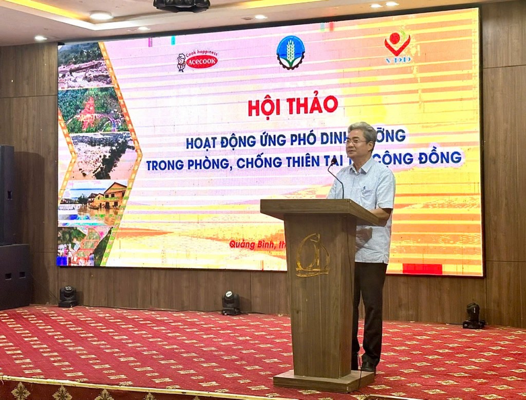 Ứng phó dinh dưỡng trong phòng, chống thiên tai tại cộng đồng