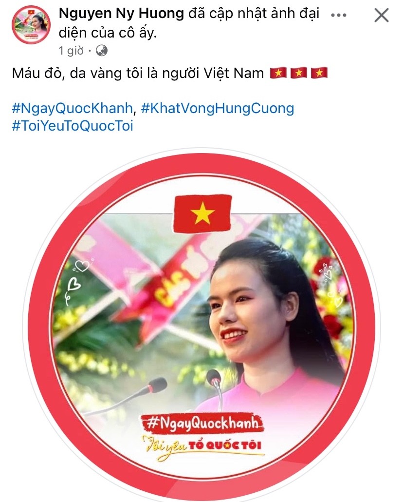 Thể hiện tình yêu nước