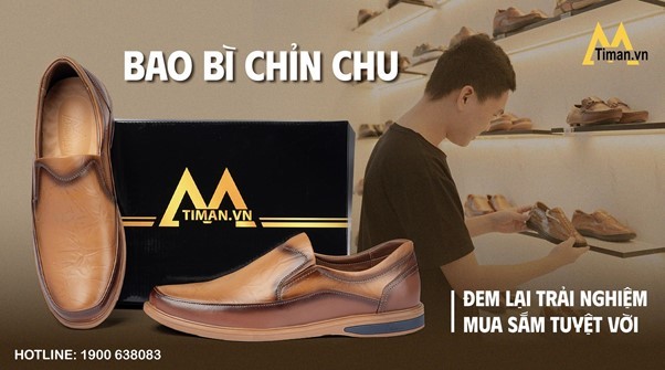 Mỗi đôi giày lười nam Timan được đóng gói chỉn chu trao đến tay khách hàng