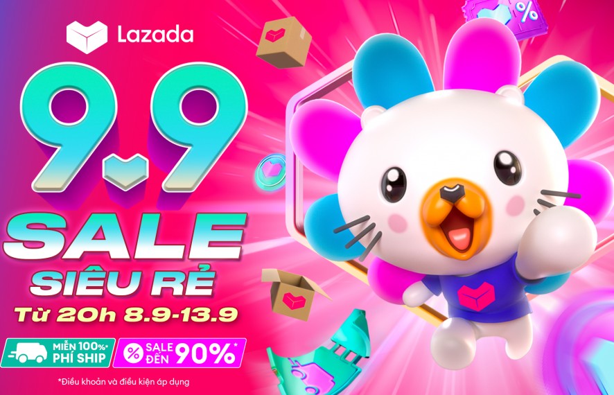 Lazada chơi lớn, giảm đến 90% trong Lễ hội mua sắm 9.9 “Sale siêu rẻ”