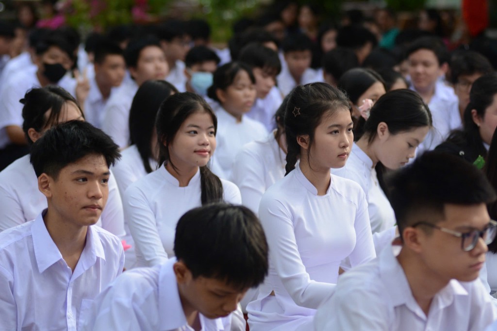 đây là năm đầu tiên học sinh học theo chương trình giáo dục phổ thông 2018 sẽ tốt nghiệp bậc THPT (Ảnh Đ.Minh)