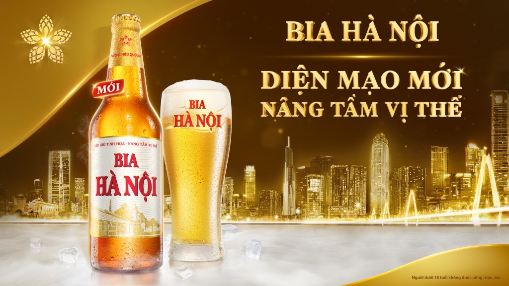 Bia Hà Nội - Phiên bản chai 450ml thay diện mạo mới, nâng tầm vị thế