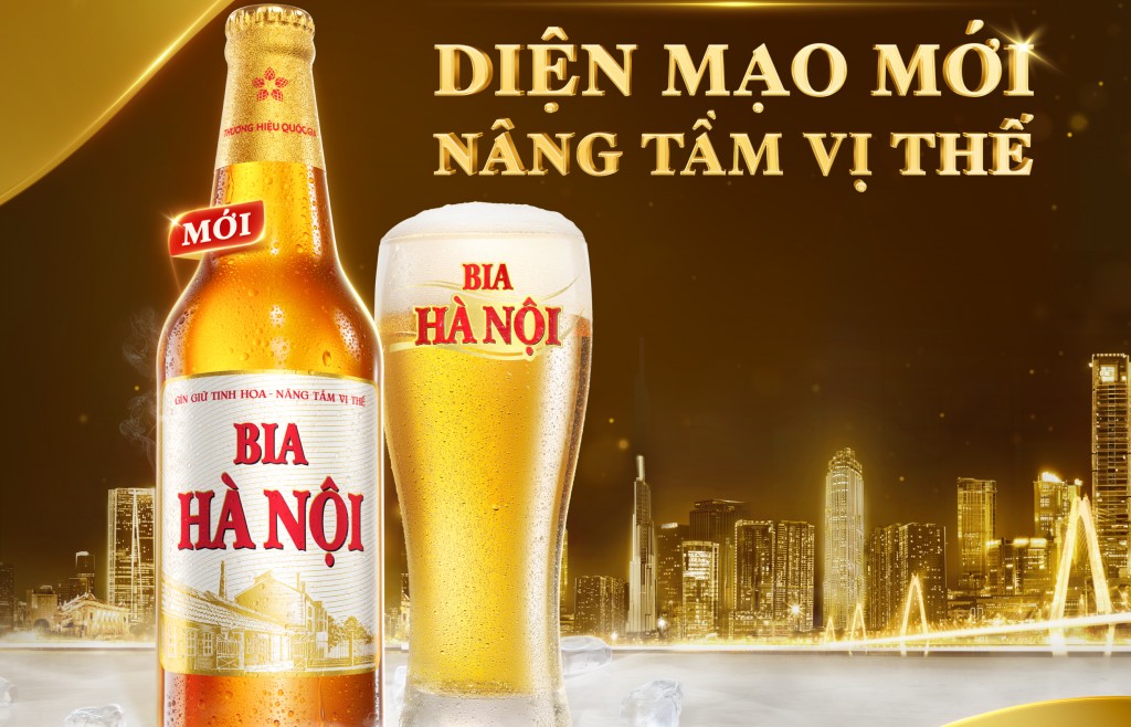 Bia Hà Nội - Phiên bản chai 450ml thay diện mạo mới, nâng tầm vị thế