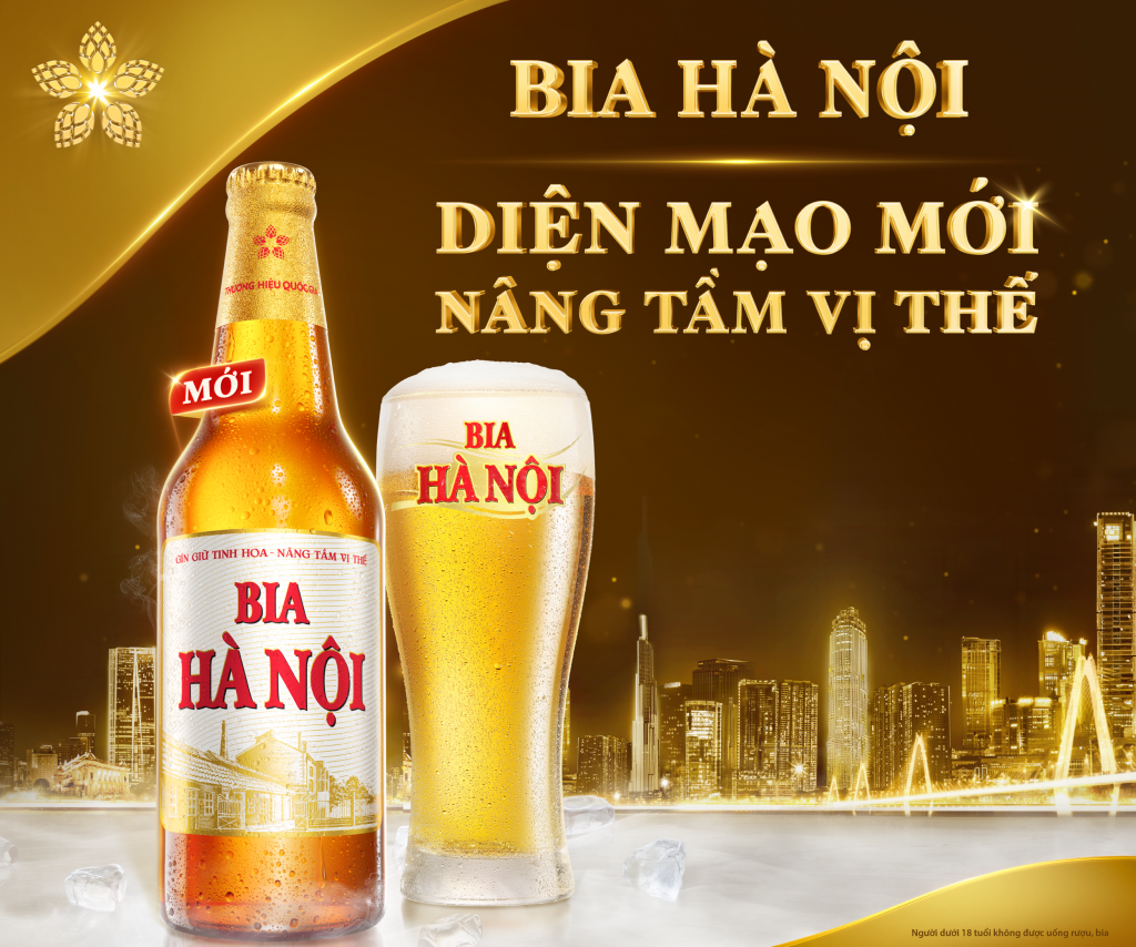 Bia Hà Nội - Phiên bản chai 450ml thay diện mạo mới, nâng tầm vị thế