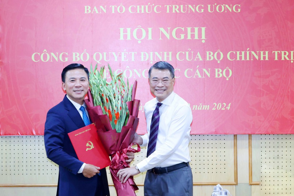 Đồng chí Đỗ Trọng Hưng giữ chức Phó Trưởng ban Tổ chức Trung ương