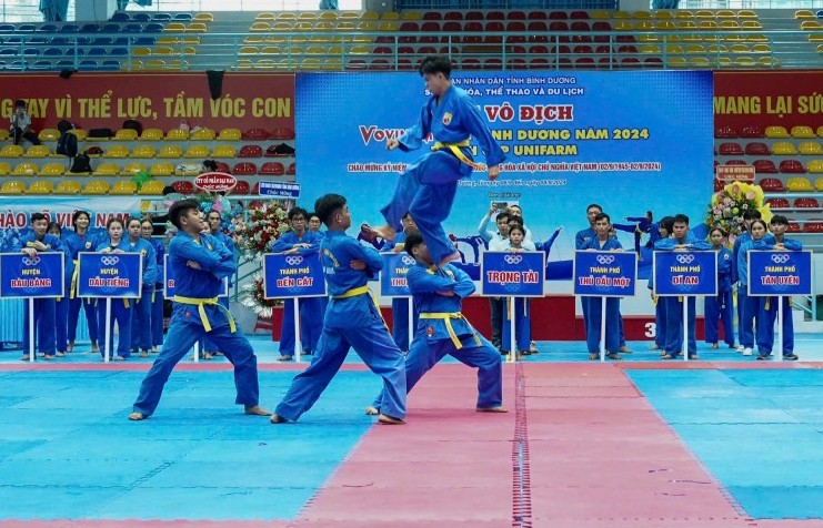 Sôi động Giải Vô địch Vovinam tỉnh Bình Dương năm 2024