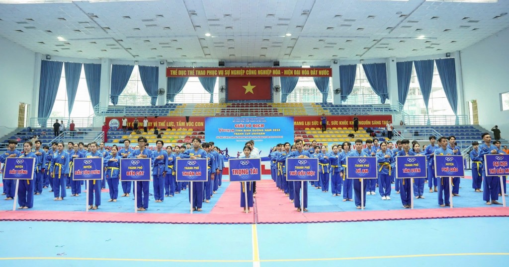 Giải Vô địch Vovinam tỉnh Bình Dương năm 2024 có sự tham gia  của 11 đơn vị, 140 VĐV