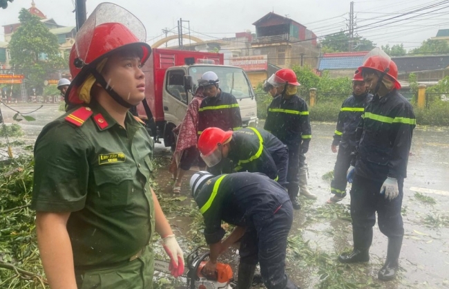 Công an huyện Thường Tín sẵn sàng ứng phó với siêu bão