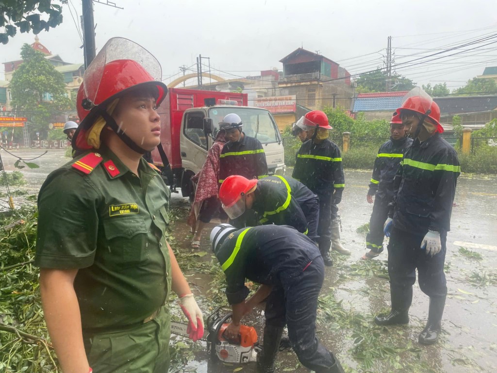 Công an huyện Thường Tín sẵn sàng ứng phó với siêu bão