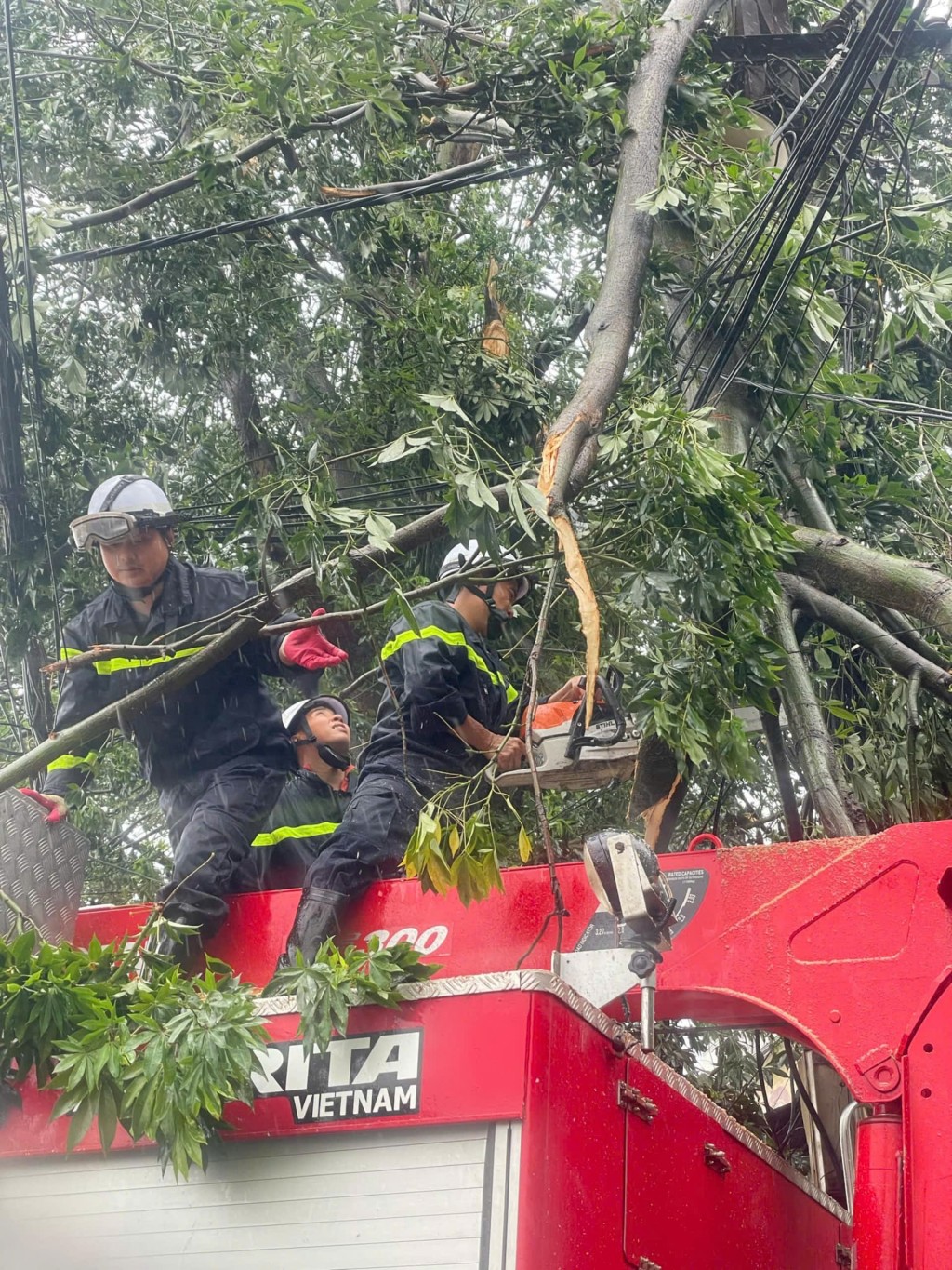 Công an huyện Thường Tín sẵn sàng ứng phó với siêu bão