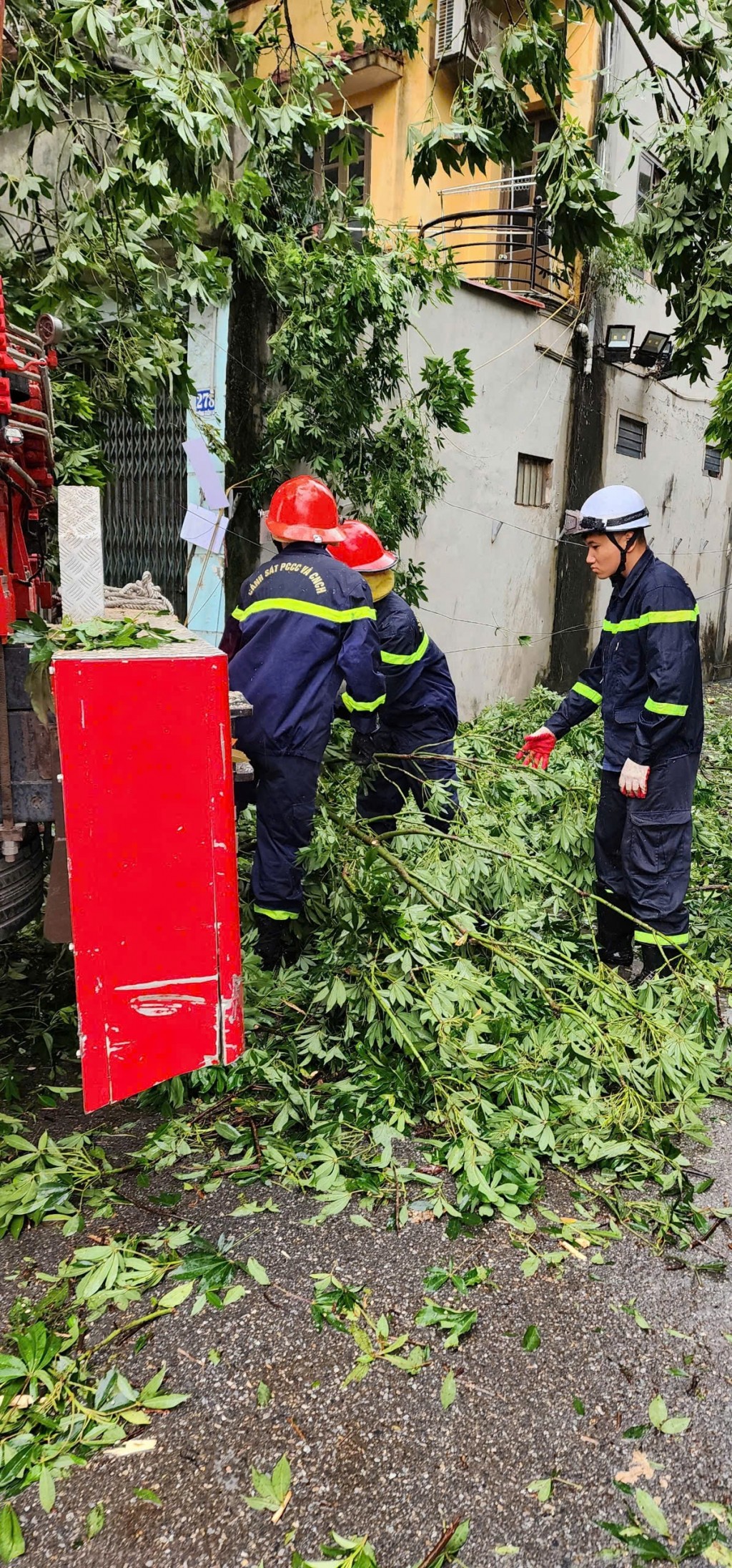 Công an huyện Thường Tín sẵn sàng ứng phó với siêu bão