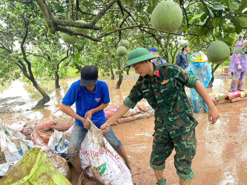 Huy động lực lượng thanh niên phòng, chống thiệt hại do mưa bão