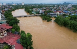 Lũ trên sông Thao tại Yên Bái sẽ xuống chậm