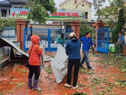 Hải Dương: Hậu cơn bão Yagi, 77 trường mầm non cho trẻ nghỉ học