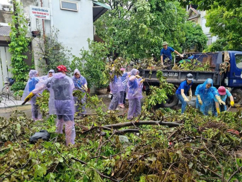 Hơn 8.000 đoàn viên, thanh niên tham gia khắc phục hậu quả bão Yagi