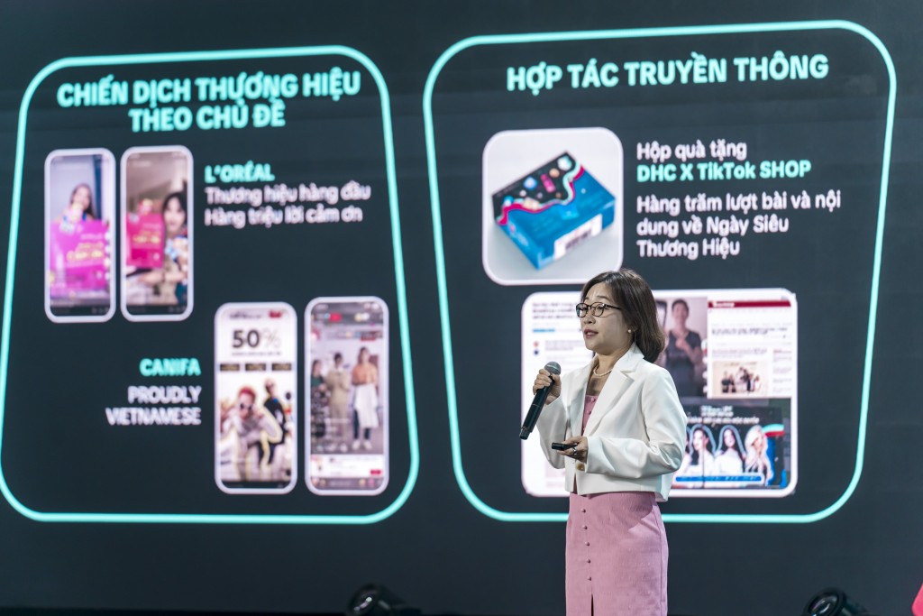 Bà Giang Nguyễn, Giám đốc ngành hàng Chăm sóc sức khỏe và Làm đẹp TikTok Shop