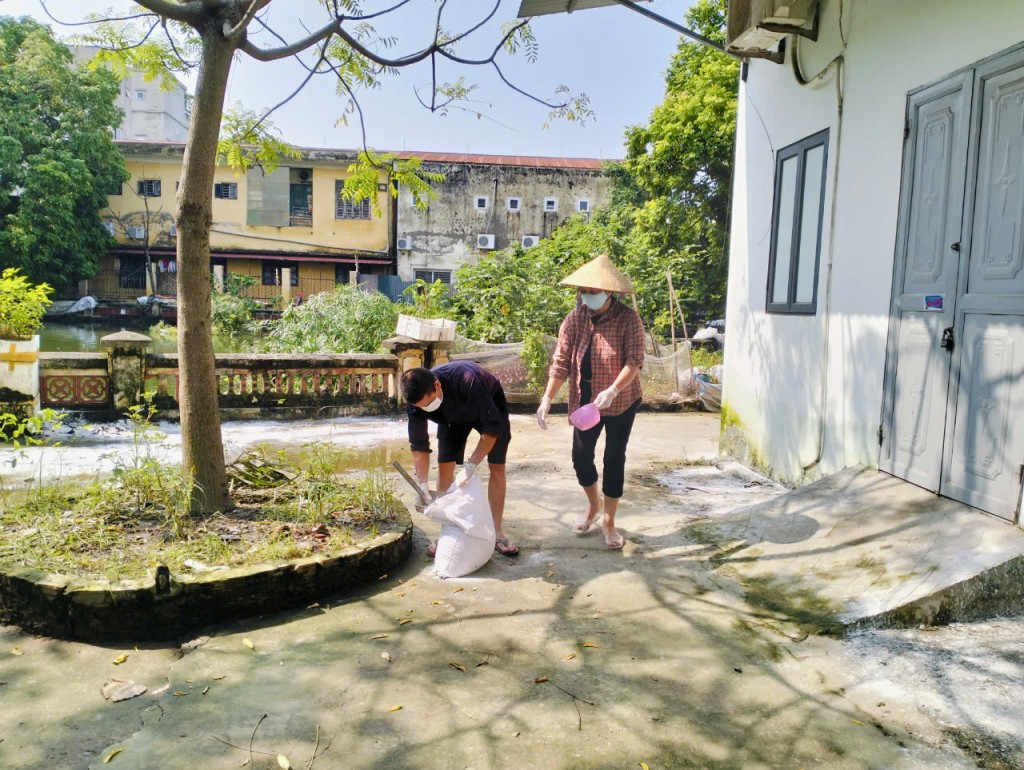 Toàn dân vệ sinh môi trường, khắc phục hậu quả mưa bão