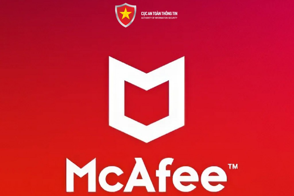 Cảnh báo mạo danh tập đoàn bảo mật máy tính McAfee