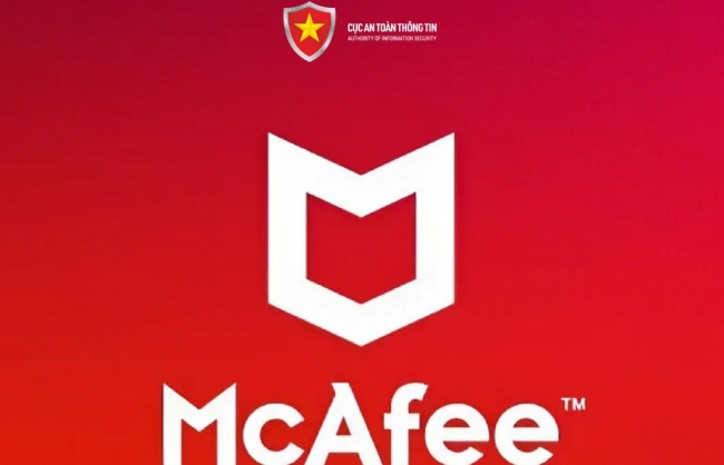 Cảnh báo mạo danh tập đoàn bảo mật máy tính McAfee