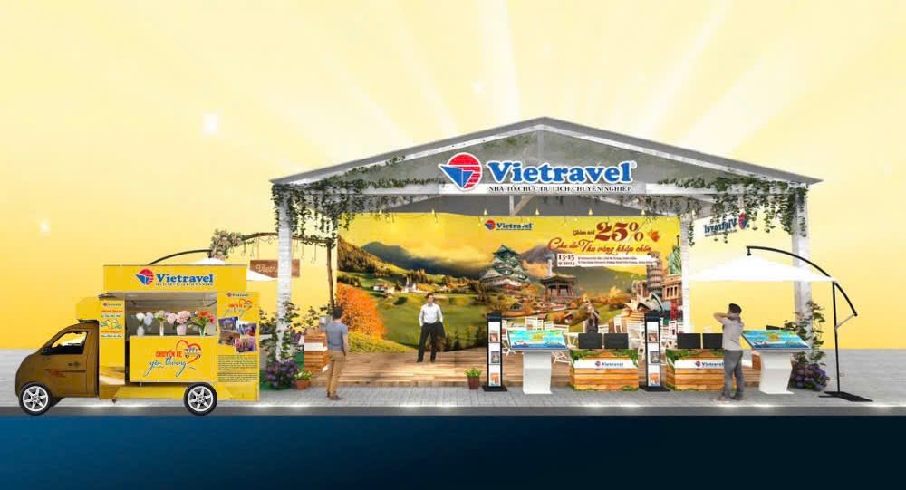 Gian hàng Vietravel tại Hội chợ Festival Thu Hà Nội 2024