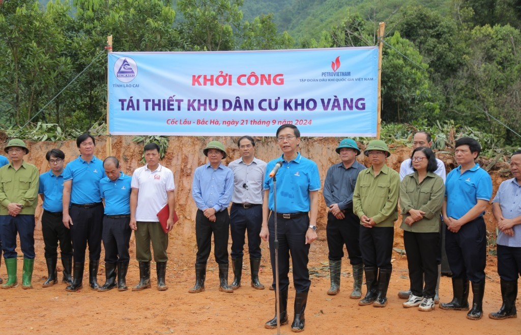 Petrovietnam quyết tâm tái thiết thôn Kho Vàng sau lũ dữ