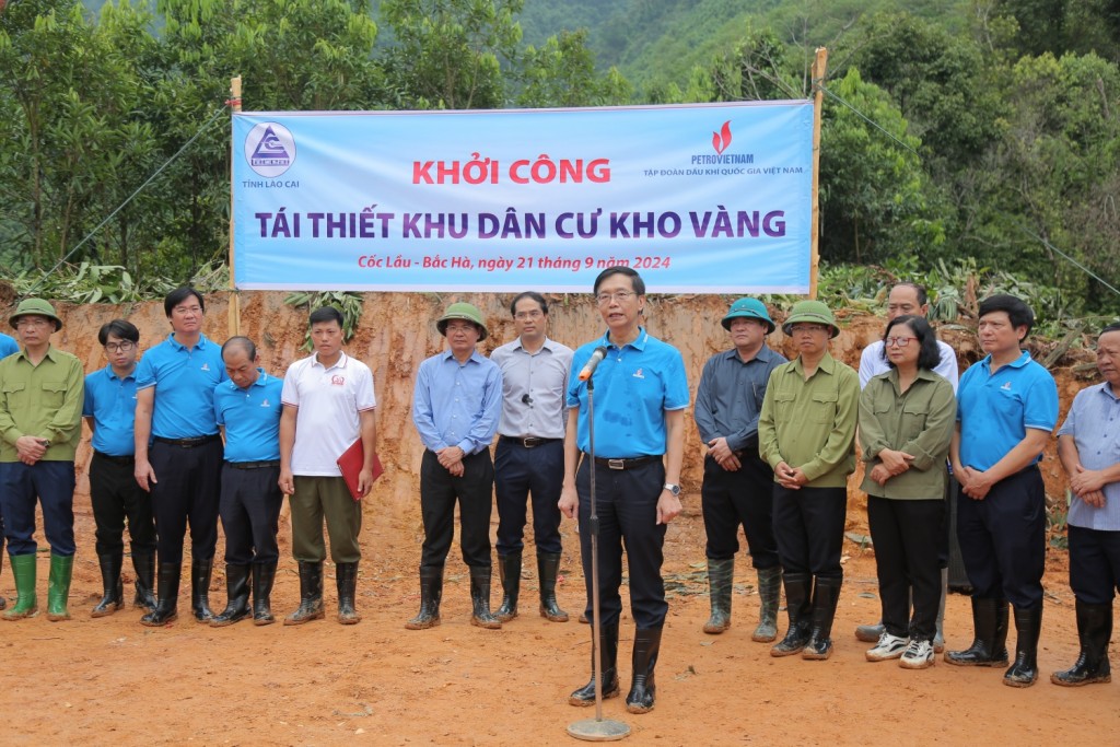 Ông Trần Quang Dũng, Phó Bí thư thường Đảng ủy Tập đoàn Dầu khí Việt Nam phát biểu