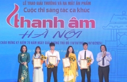 46 tác phẩm đạt giải Sáng tác ca khúc Thanh âm Hà Nội