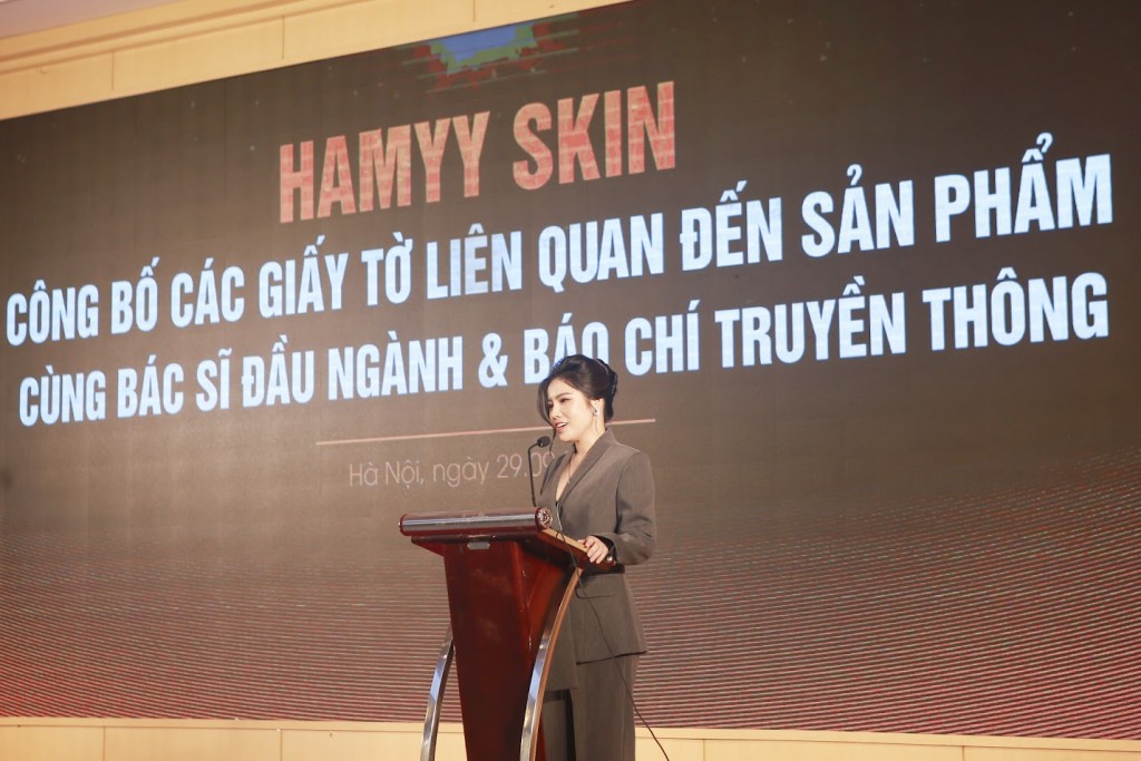 Bà Trần Thị Giang, Chủ tịch thương hiệu HAMYY Skin 