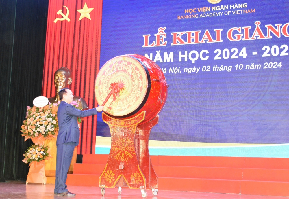 Long trọng lễ khai giảng năm học 2024  - 2025 tại Học viện Ngân hàng