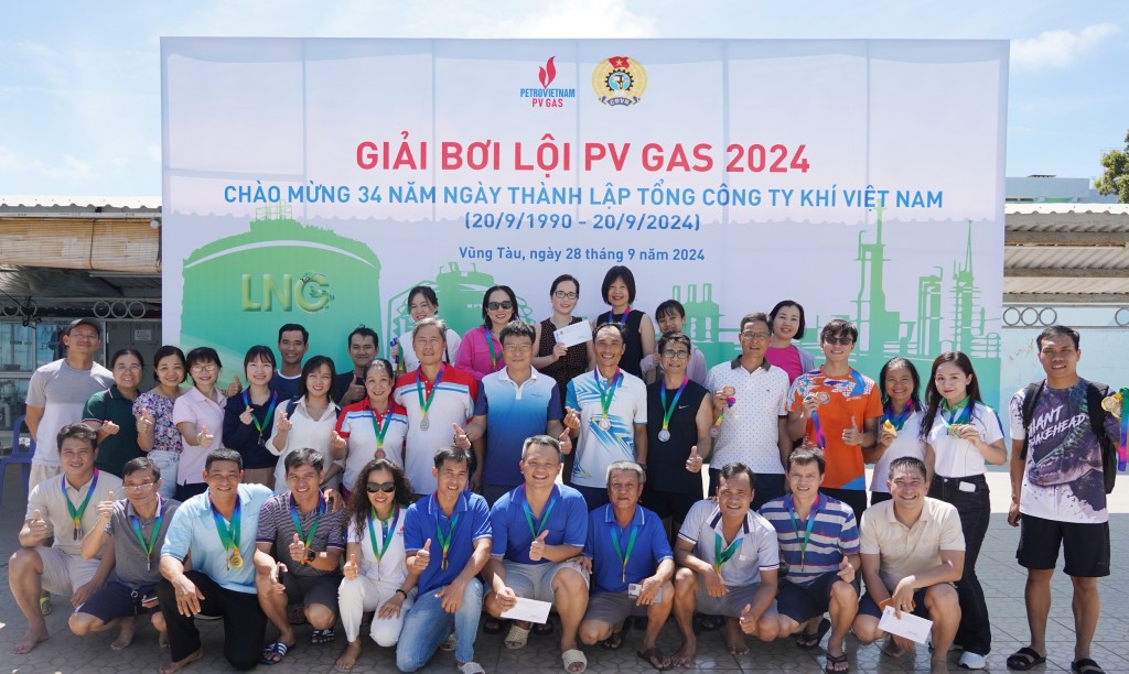 Niềm vui đạt được các thành tích nổi bật tại Giải Bơi lội PV GAS 2024