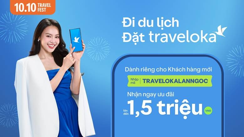 Traveloka dành riêng ưu đãi đến 1.5 triệu cho người dùng mới.