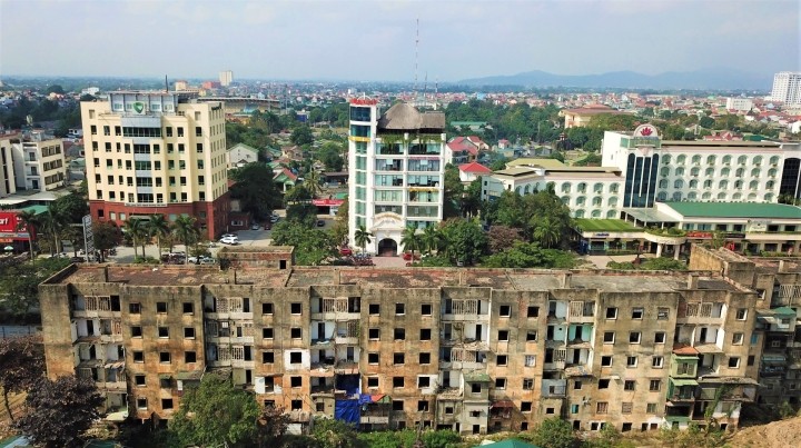 Chung cư Quang Trung (phường Quang Trung, TP Vinh, Nghệ An) được xây dựng từ năm 1976