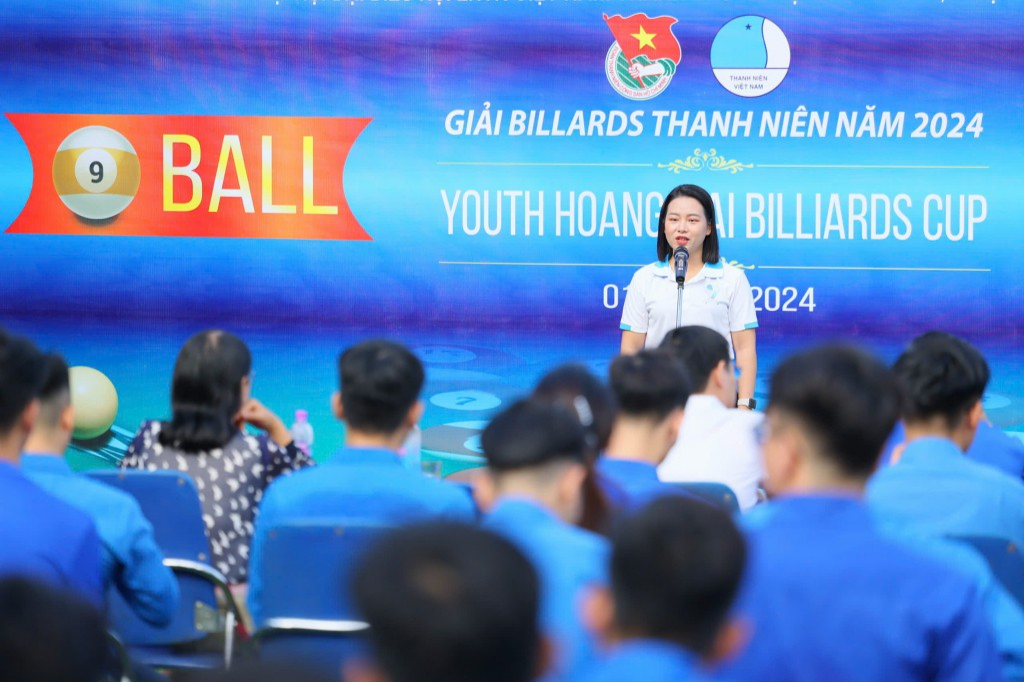 64 cơ thủ tranh tài tại giải Billards thanh niên Hoàng Mai