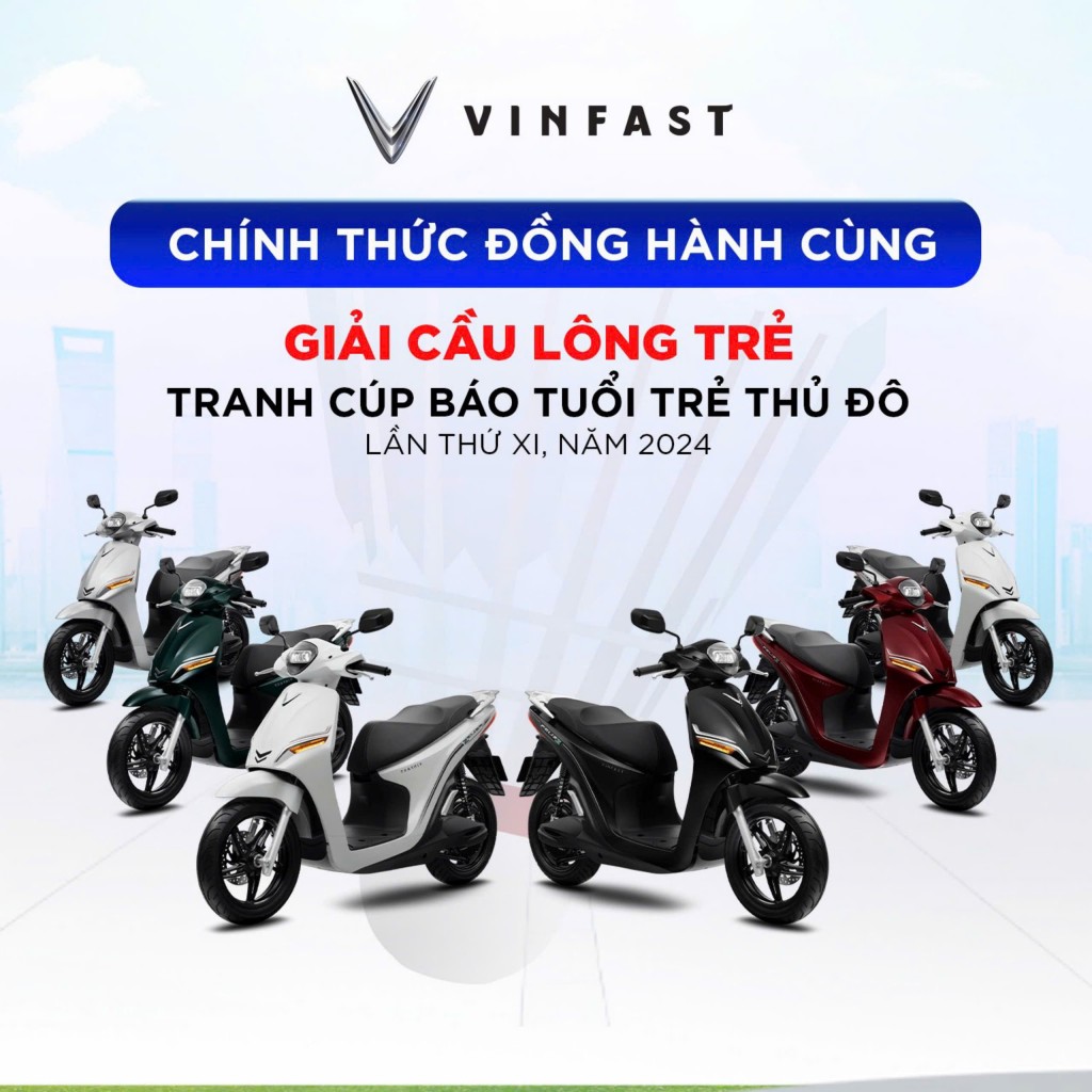 VinFast đồng hành cùng Giải Cầu lông trẻ tranh Cúp Báo Tuổi trẻ Thủ đô lần thứ XI