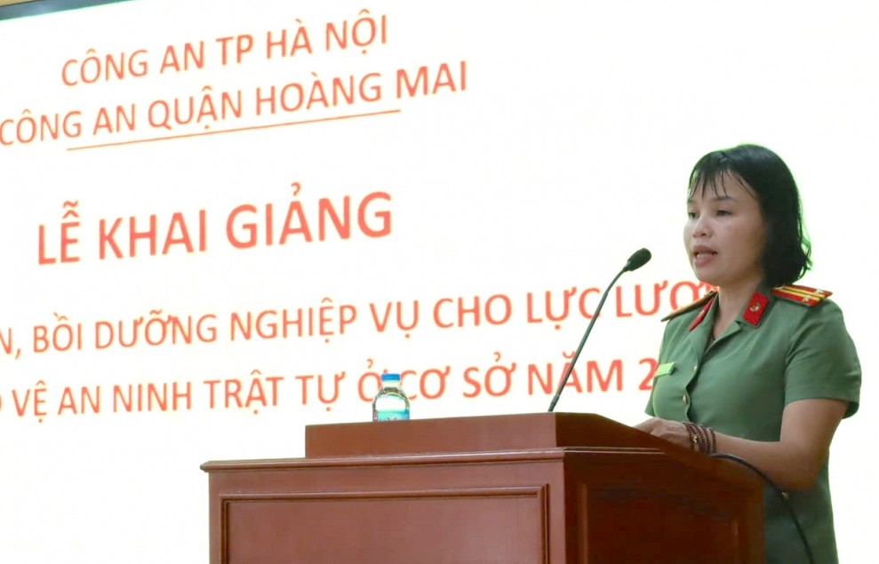 Tập huấn nghiệp vụ cho lực lượng bảo vệ an ninh trật tự cơ sở