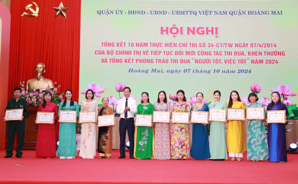 Lan toả phong trào người tốt, việc tốt quận Hoàng Mai