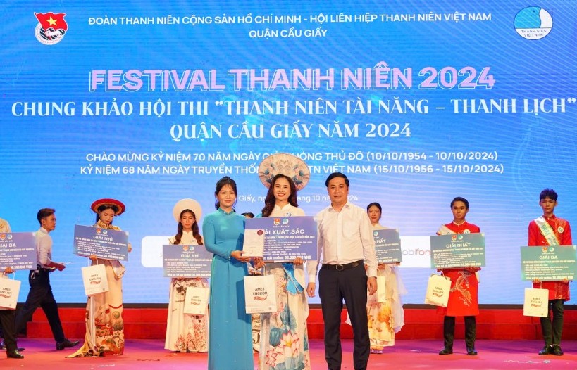 Thanh niên quận Cầu Giấy thi tài năng - thanh lịch