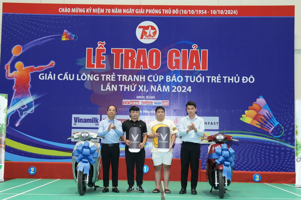 Bế mạc Giải Cầu lông trẻ tranh cúp báo Tuổi trẻ Thủ đô lần thứ XI năm 2024